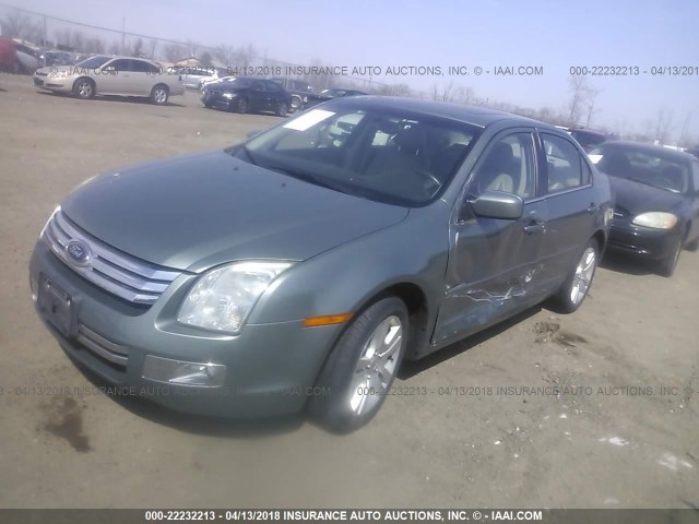3FAFP08176R129838 - 2006 FORD FUSION SEL GREEN photo 2