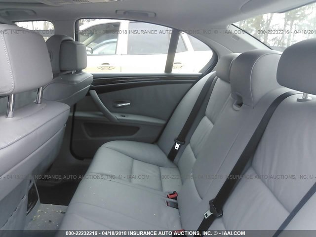 WBANV93518CZ64925 - 2008 BMW 535 XI SILVER photo 8