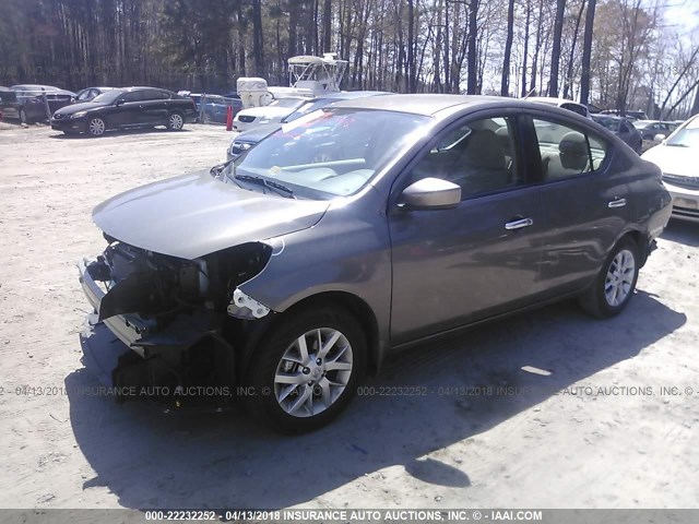 3N1CN7AP1FL944682 - 2015 NISSAN VERSA S/S PLUS/SV/SL GRAY photo 2