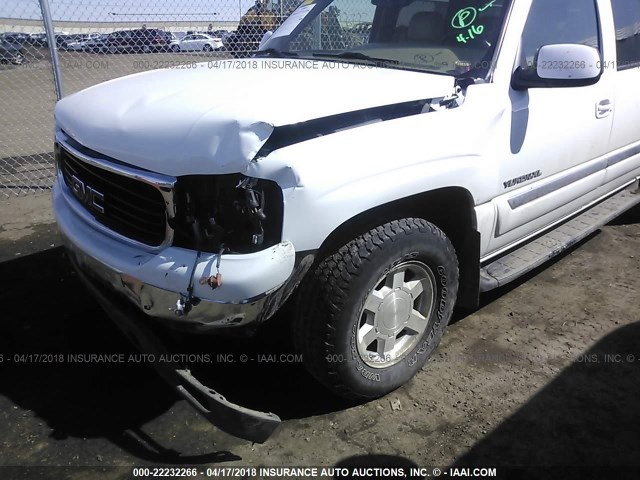 3GKFK16Z85G125514 - 2005 GMC YUKON XL K1500 WHITE photo 6