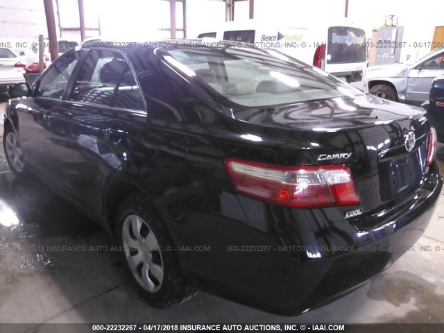 4T1BE46K67U547900 - 2007 TOYOTA CAMRY NEW GENERAT CE/LE/XLE/SE BLACK photo 3