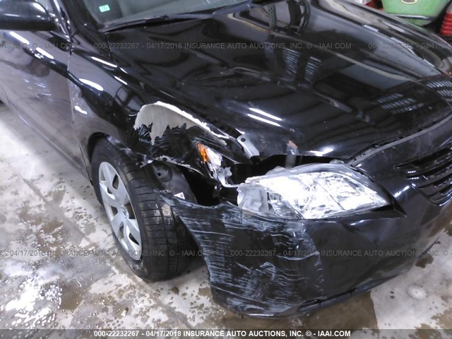 4T1BE46K67U547900 - 2007 TOYOTA CAMRY NEW GENERAT CE/LE/XLE/SE BLACK photo 6