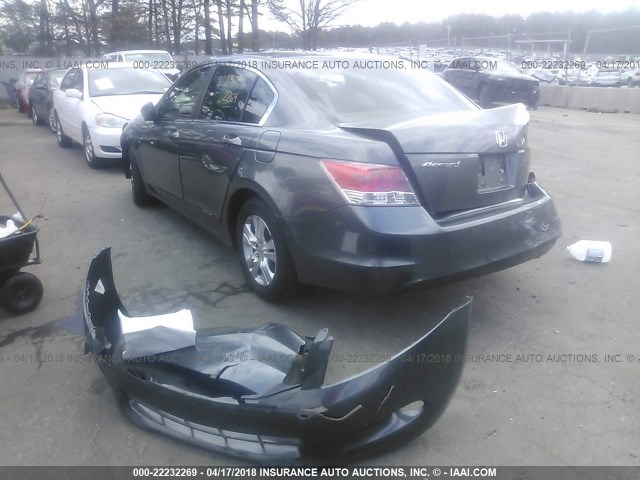 1HGCP26478A004262 - 2008 HONDA ACCORD LXP GRAY photo 3