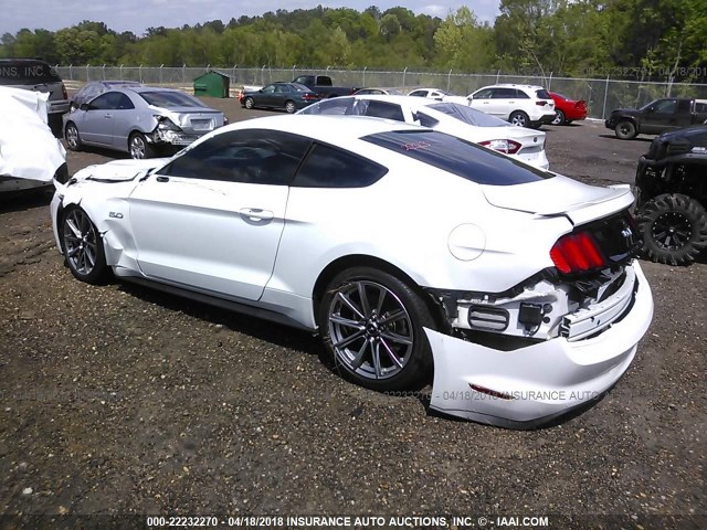 1FA6P8CF5G5331809 - 2016 FORD MUSTANG GT WHITE photo 3