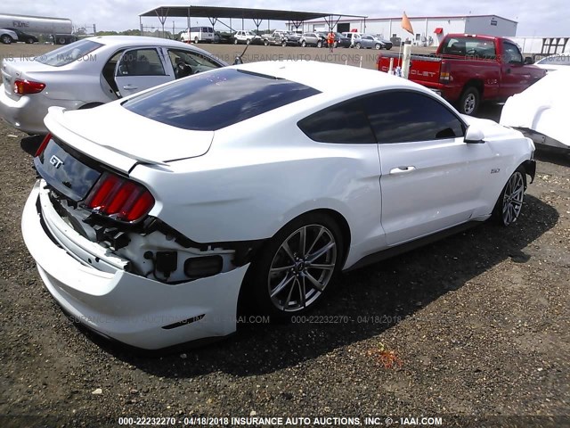 1FA6P8CF5G5331809 - 2016 FORD MUSTANG GT WHITE photo 4
