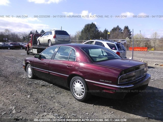 1G4CW52K1V4615160 - 1997 BUICK PARK AVENUE  BURGUNDY photo 3