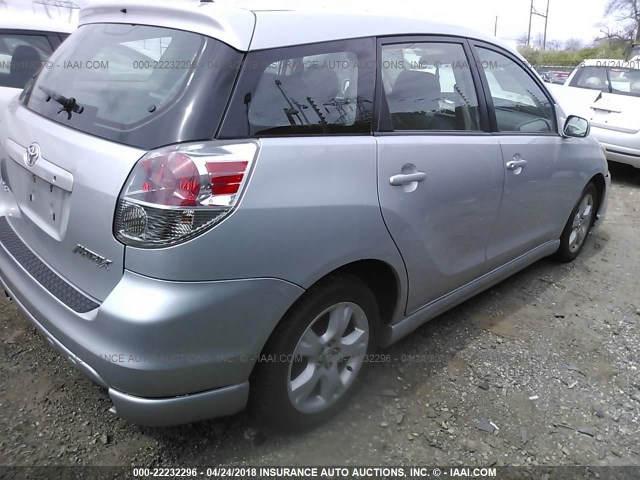 2T1KR32E97C627806 - 2007 TOYOTA COROLLA MATRIX XR SILVER photo 4