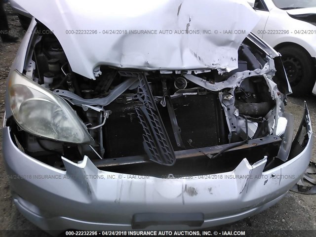 2T1KR32E97C627806 - 2007 TOYOTA COROLLA MATRIX XR SILVER photo 6