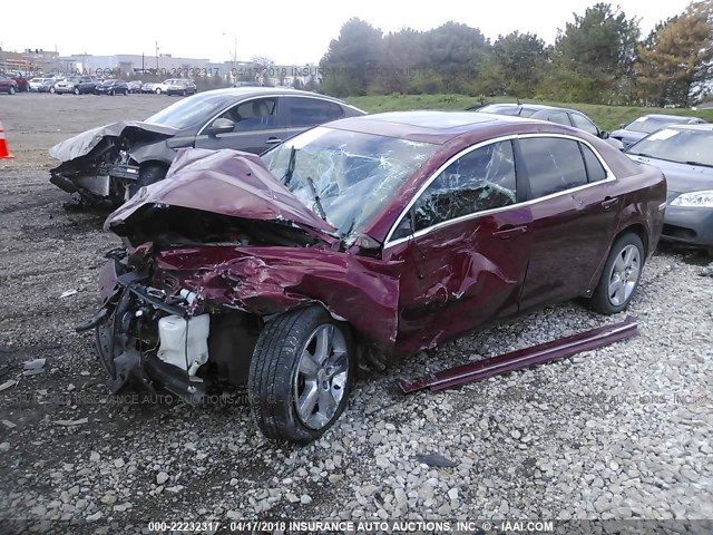 1G1ZD5E13BF158111 - 2011 CHEVROLET MALIBU 2LT MAROON photo 2