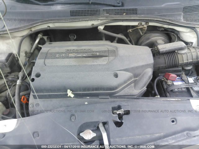 5FNRL18022B046684 - 2002 HONDA ODYSSEY EXL თეთრი ფოტო 10