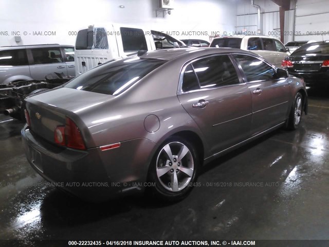 1G1ZC5E02CF133731 - 2012 CHEVROLET MALIBU 1LT Dark Brown photo 4