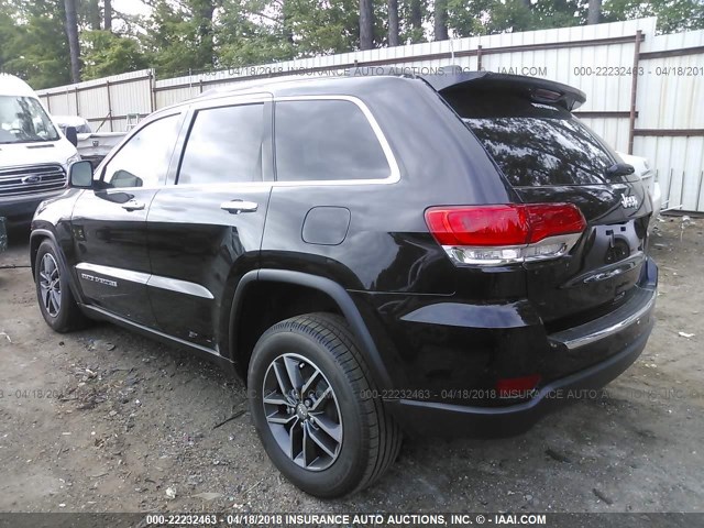 1C4RJEBG2JC153670 - 2018 JEEP GRAND CHEROKEE LIMITED BLACK photo 3