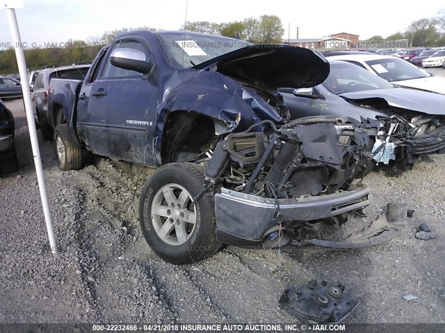 3GTEK23M39G262274 - 2009 GMC SIERRA K1500 SLE Dark Blue photo 1