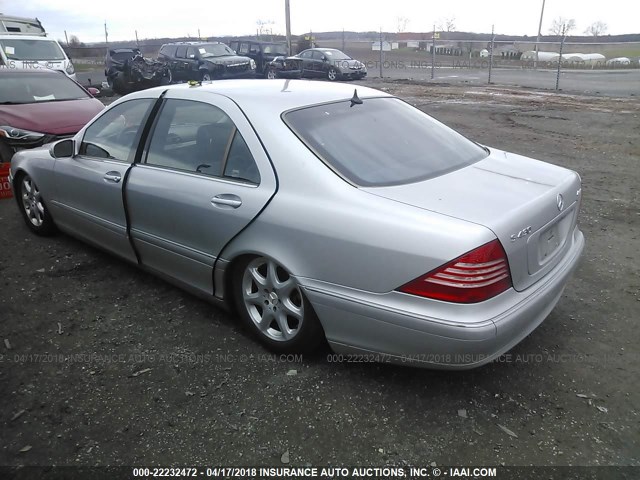 WDBNG83J53A339905 - 2003 MERCEDES-BENZ S 430 4MATIC GRAY photo 3