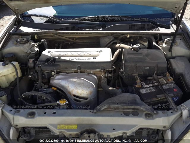 4T1BE32K24U792849 - 2004 TOYOTA CAMRY LE/XLE/SE SILVER photo 10