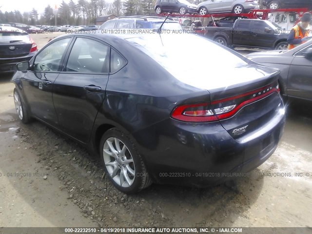 1C3CDFBA2DD318165 - 2013 DODGE DART SXT GRAY photo 3