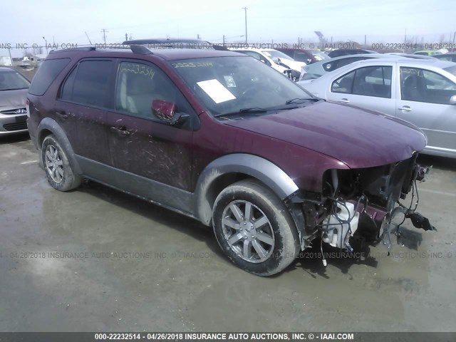 1FMDK05W38GA26695 - 2008 FORD TAURUS X SEL MAROON photo 1