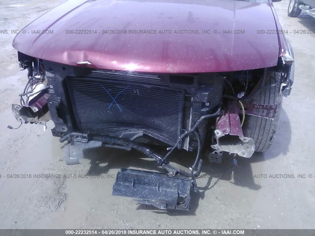 1FMDK05W38GA26695 - 2008 FORD TAURUS X SEL MAROON photo 6