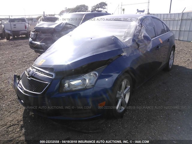 1G1PG5SC1C7221514 - 2012 CHEVROLET CRUZE LT BLUE photo 2