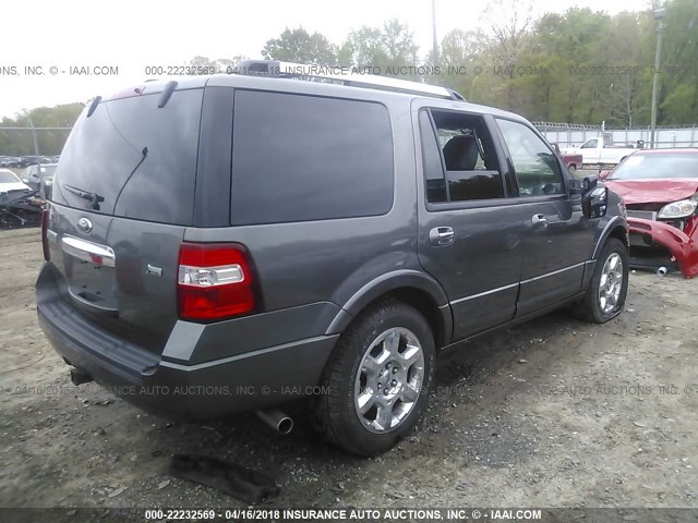 1FMJU2A58EEF48896 - 2014 FORD EXPEDITION LIMITED GRAY photo 4