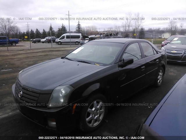 1G6DM57T460171090 - 2006 CADILLAC CTS BLACK photo 2