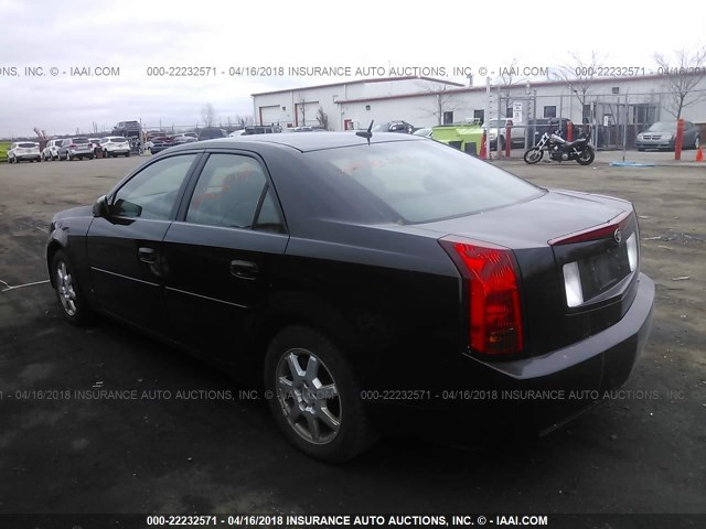 1G6DM57T460171090 - 2006 CADILLAC CTS BLACK photo 3