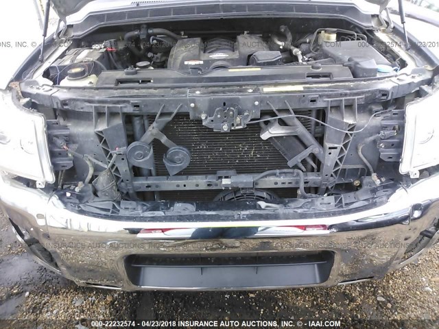 1N6BA07B16N565279 - 2006 NISSAN TITAN XE/SE/LE SILVER photo 10