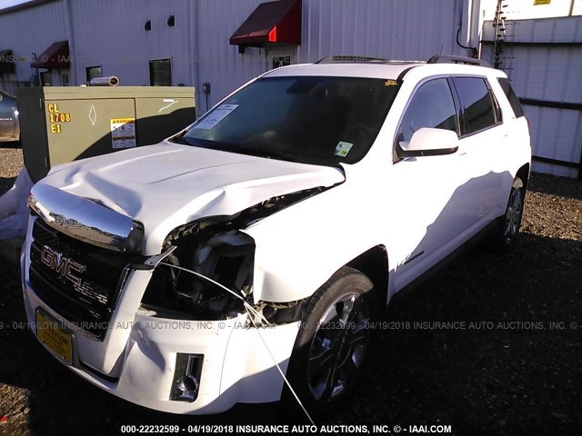 2GKFLSE33D6310774 - 2013 GMC TERRAIN SLE WHITE photo 2