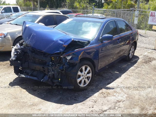 4T1BE46K68U248652 - 2008 TOYOTA CAMRY CE/LE/XLE/SE BLUE photo 2