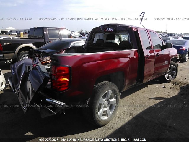 1GCRCREH8EZ135313 - 2014 CHEVROLET SILVERADO C1500 LT MAROON photo 4