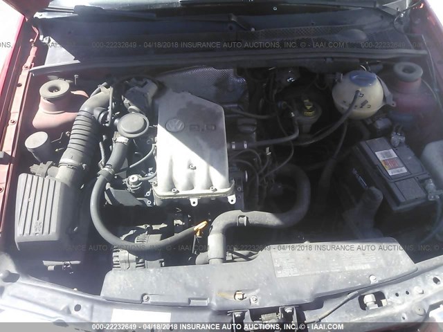 3VWPA81H1WM282599 - 1998 VOLKSWAGEN JETTA WOLFSBURG 红色 照片 10