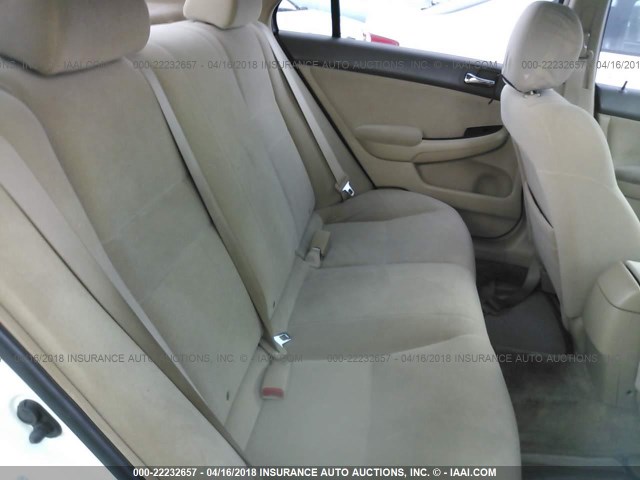 1HGCM56166A161228 - 2006 HONDA ACCORD VALUE WHITE photo 8