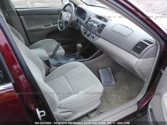 4T1BE32K93U142592 - 2003 TOYOTA CAMRY LE/XLE/SE Қызыл фото 5