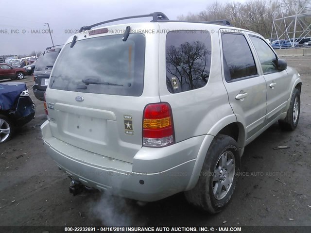 1FMYU941X5KA80705 - 2005 FORD ESCAPE LIMITED GRAY photo 4