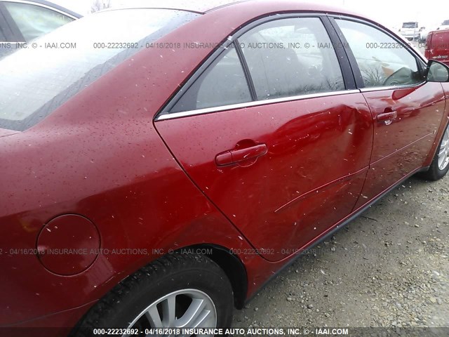 1G2ZG578964140324 - 2006 PONTIAC G6 SE1 RED photo 6