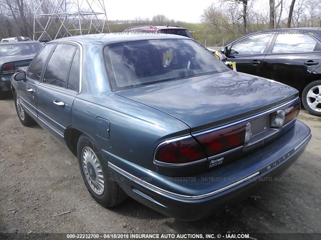 1G4HR52K8VH410232 - 1997 BUICK LESABRE LIMITED BLUE photo 3