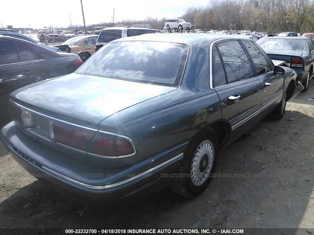 1G4HR52K8VH410232 - 1997 BUICK LESABRE LIMITED BLUE photo 4