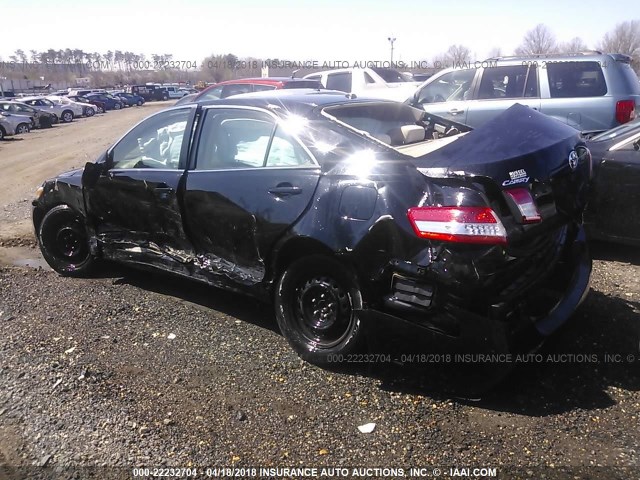 4T1BF3EK6BU184788 - 2011 TOYOTA CAMRY SE/LE/XLE BLACK photo 3