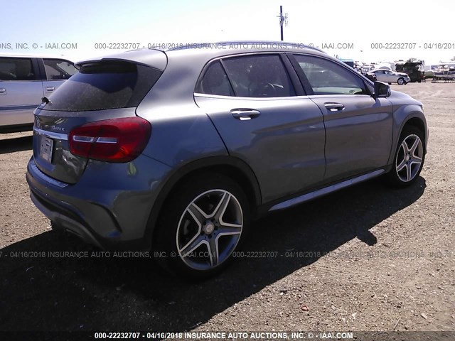 WDCTG4GB6FJ033718 - 2015 MERCEDES-BENZ GLA 250 4MATIC GRAY photo 4