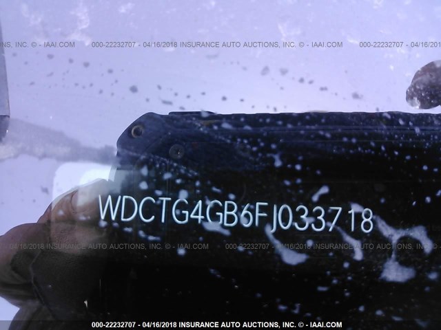 WDCTG4GB6FJ033718 - 2015 MERCEDES-BENZ GLA 250 4MATIC GRAY photo 9