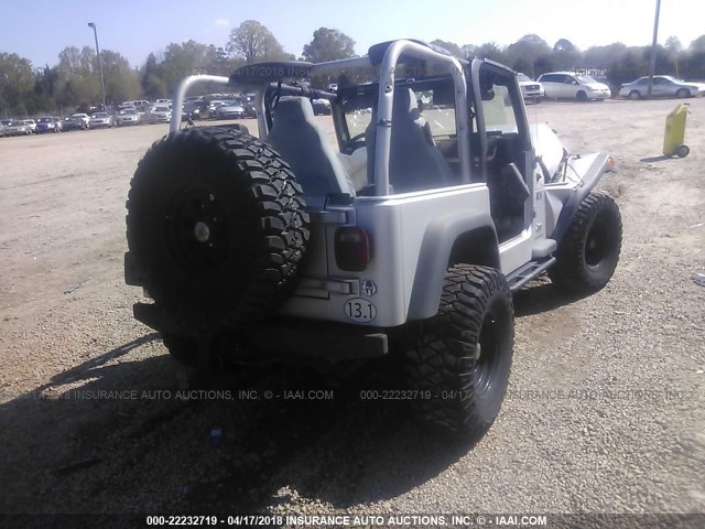 1J4FA39S93P347619 - 2003 JEEP WRANGLER COMMANDO/X SILVER photo 4