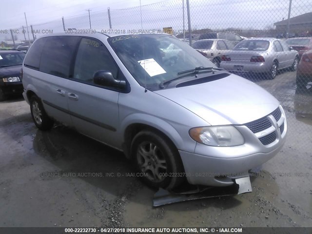 1D4GP45R54B508552 - 2004 DODGE CARAVAN SXT SILVER photo 1