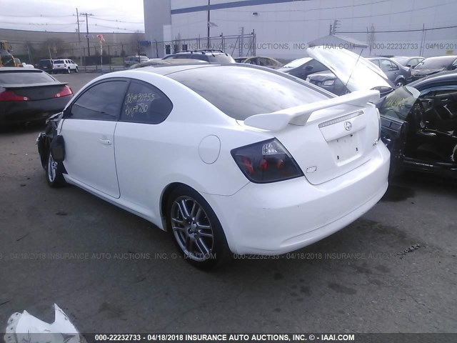 JTKDE177270163666 - 2007 TOYOTA SCION TC 白色 照片 3