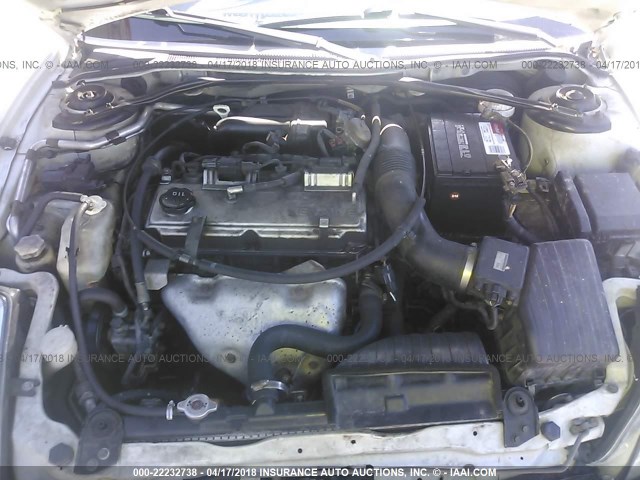 4A3AE45G63E022043 - 2003 MITSUBISHI ECLIPSE SPYDER GS WHITE photo 10