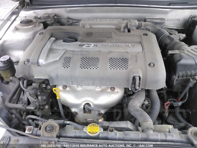 KMHDN46D75U988961 - 2005 HYUNDAI ELANTRA GLS/GT SILVER photo 10