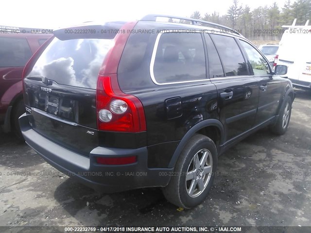 YV4CZ592761281086 - 2006 VOLVO XC90 BLACK photo 4