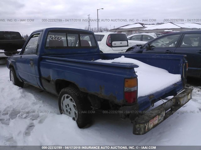 JT4RN50R6F0078957 - 1985 TOYOTA PICKUP 1/2 TON RN50 BLUE photo 3