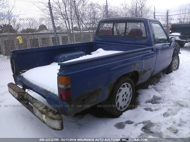 JT4RN50R6F0078957 - 1985 TOYOTA PICKUP 1/2 TON RN50 BLUE photo 4