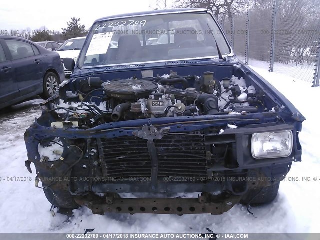 JT4RN50R6F0078957 - 1985 TOYOTA PICKUP 1/2 TON RN50 BLUE photo 6