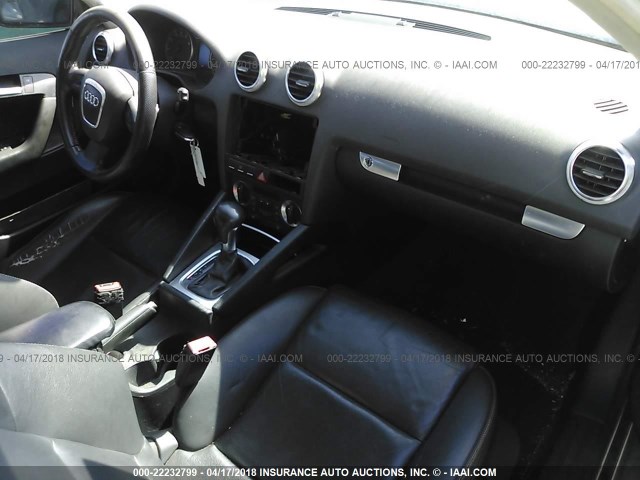 WAUHF78P27A134263 - 2007 AUDI A3 2 BLACK photo 5